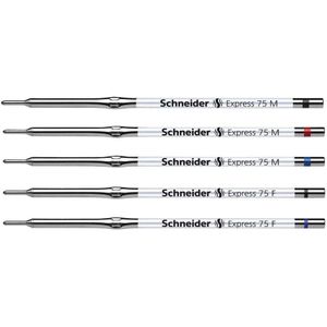 Schneider - Express 75 - Balpenvulling - Zwart - 10 Stuks