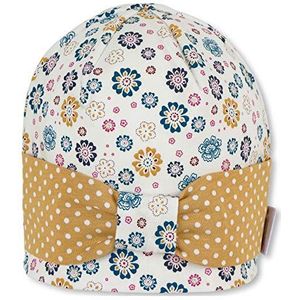 Sterntaler Beanie voor meisjes met stippen/bloemenpatroon, ecru, 47