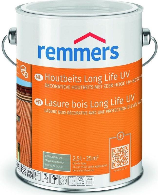 Remmers - Houtbeits Long Life UV - Transparant - Houtbescherming - Zijdeglans