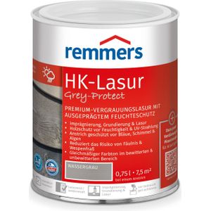 Remmers HK-Lazuur 3in1 Watergrijs - Houtbeits - 0.75 liter
