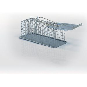 BSI - Diervriendelijke muizenvangkooi - Muizenbestrijding en Rattenbestrijding - Gegalvaniseerde metalen kooi - 14,5x7x9 cm