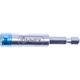 Connex COXB973100 Professionele bithouder, 67 mm, extra smal, sterk magnetisch voor automatische magnetisering van de bits, van chroom-vanadium-staal, bithouder voor accuschroevendraaier, COXB973100,