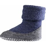 FALKE Cosyshoe Teens antislip noppen merinowol huissokken pantoffels kinderen blauw