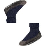 FALKE Cosyshoe Teens antislip noppen merinowol huissokken pantoffels kinderen blauw