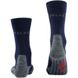 FALKE TK2 Wandelsokken anti blaren, medium padding merinowol sportsokken dames blauw - Maat 37-38