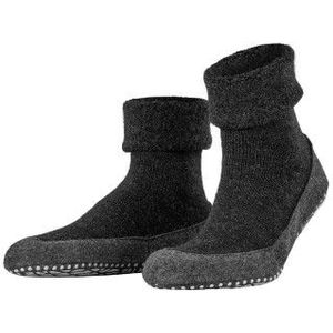 FALKE Cosyshoe antislip noppen merinowol huissokken pantoffels heren grijs