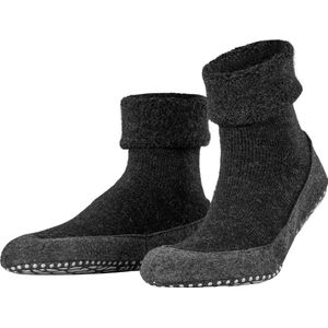 FALKE Cosyshoe antislip noppen merinowol huissokken pantoffels heren grijs