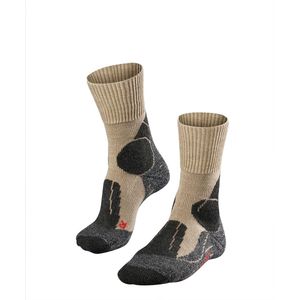 FALKE TK1 Adventure Wandelen anti blaren, anti zweet merino wol sportsokken heren beige - Maat 44-45