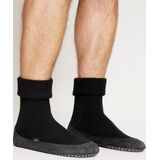 FALKE Cosyshoe antislip noppen merinowol huissokken pantoffels heren blauw