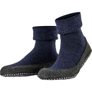 FALKE Cosyshoe antislip noppen merinowol huissokken pantoffels heren blauw