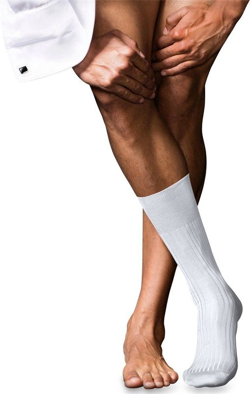 FALKE - No. 10 Pure Fil d'Ecosse - Herensokken - Wit