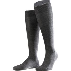 FALKE - Airport Plus - Heren Kniekousen - Antraciet - Van Katoen en Merinowol