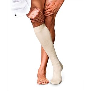 FALKE - No. 13 Finest Piuma Cotton - Heren Kniekousen - Beige