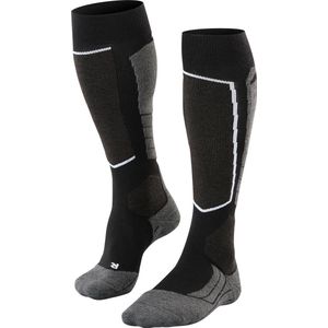 FALKE SK2 Intermediate Wool Dikke Warme Wol Skisokken Heren - Zwart