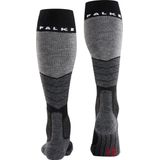 FALKE SK2 Skisokken anti blaren, medium padding merinowol wintersportsokken dames zwart - Maat 35-36