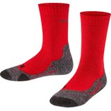 FALKE TK2 - Wandelsokken - Rood - Medium Padding - Merinowol - Sportsokken Kinderen