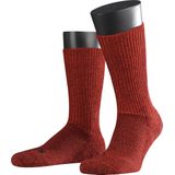 FALKE Walkie Ergo eenkleurig wol functioneel materiaal sokken unisex rood - maat 37-38