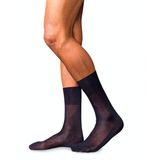 FALKE No. 4 Pure Silk herensokken, blauw (dark navy)
