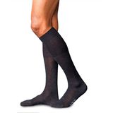 FALKE - Luxury Kniestokken - Zwart - Merinowol en Zijde