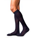 FALKE - No. 6 - Kniekousen - Blauw - Wol en Zijde, 1 Paar, M 43-44