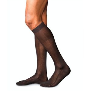 FALKE No. 9 Pure Fil d Ecosse heren kniekousen, bruin (brown)