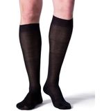 FALKE No. 4 Pure Silk heren kniekousen - zwart (black)