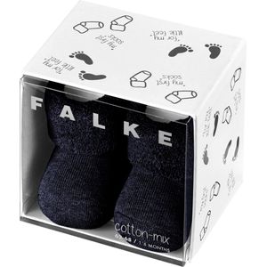 FALKE Uniseks-baby Sokken Erstling B - Blauw - Katoen - 1 Paar