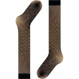 FALKE - Net Damessokken - Zwart - Transparant - 1 Paar