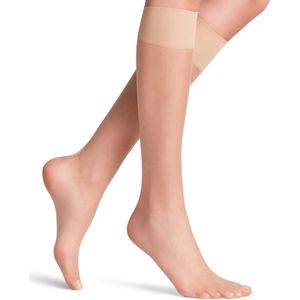 FALKE Shelina beige, glanzend ultra transparant 12 Denier pantykousen dames beige - Maat 35-38