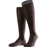 FALKE - Airport Plus - Heren Kniokousen - Donkerbruin - Katoen/Merinowol