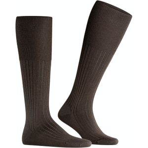 FALKE Bristol Pure heren kniekousen - bruin (brown)