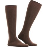 FALKE - Lhasa Rib - Heren Kniekousen - Bruin - Merinowol, Kasjmier, Viscose, Polyamide