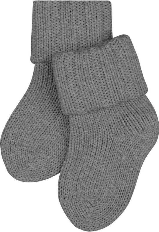 FALKE - Flausch B - Sokken - Grijs Light Grey Melange - Katoen Merinowol - 1 Paar