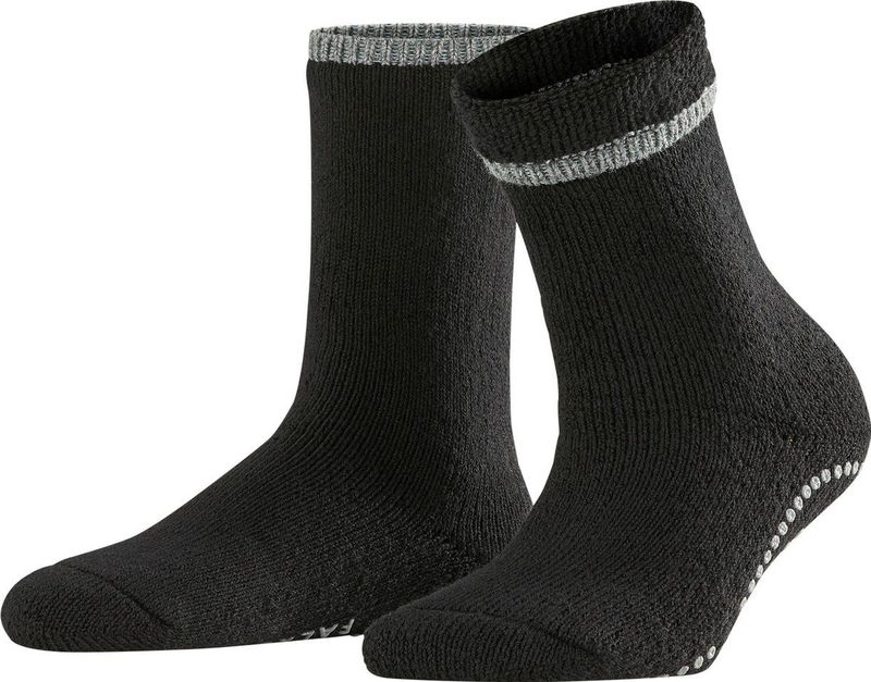 FALKE - Cuddle Pads - Huissokken - Wit - Antislip Noppen Katoen Merinowol