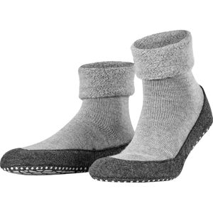 FALKE Cosyshoe antislip noppen merinowol huissokken pantoffels heren grijs - Matt 37-38