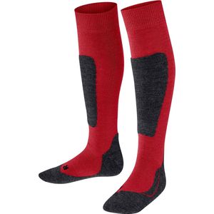 FALKE Uniseks-kind Skisokken Active Ski K Kh wol functioneel materiaal warm dik 1 paar, Rood Fire 8150, 27-30