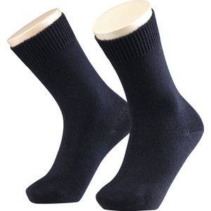 FALKE Comfort Wool eenkleurig wol sokken kinderen blauw - maat 27-30