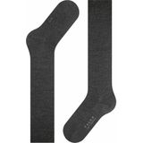 FALKE Softmerino warme ademende merinowol katoen kniekousen dames grijs