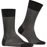 FALKE - Fine Shadow - Katoenen Sokken - Zwart - Versterkte Belaste Zones