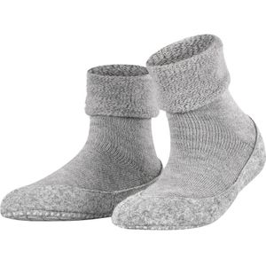 FALKE Cosyshoe antislip noppen merinowol huissokken pantoffels dames grijs - Maat 37-38