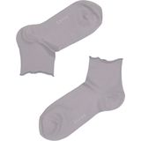 FALKE Cotton Touch korte damessokken - katoen - zilvergrijs (silver) - Maat: 35-38