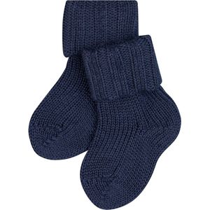 FALKE Uniseks-baby Sokken - Blauw Dark Navy - Wol Katoen - 1 Paar