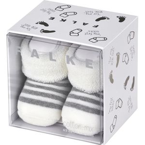 FALKE Uniseks-baby Sokken Erstlingsringel, Katoen, 1 Paar, Wit (Off-White 2041), 50-56
