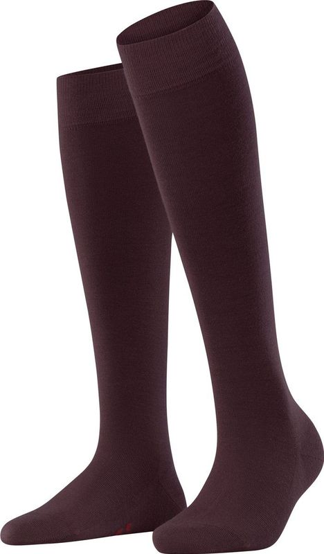 FALKE - Softmerino - Kniekousen - Rood - Merinowol en Katoen