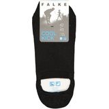 FALKE Cool Kick anatomische pluche zool functioneel garen footies unisex zwart - Maat 37-38