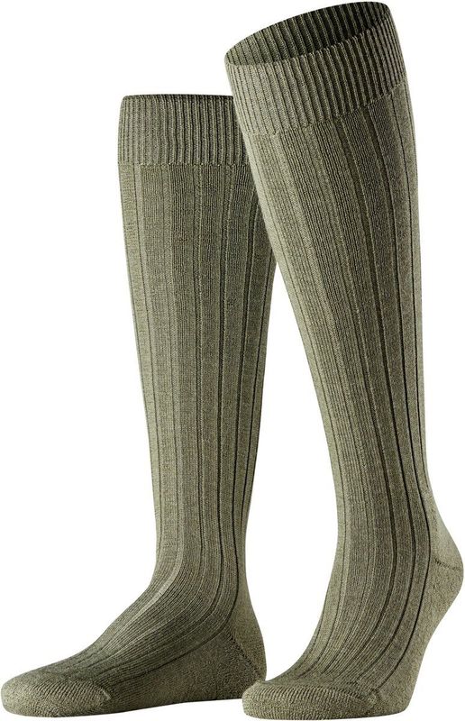 FALKE - Kniekousen - Geribd - Zachte Wol - Ondoorzichtig - Winter