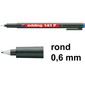 Edding Permanent Pen edding 141 F 0,6mm blau