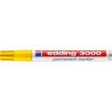 Edding 3000 Permanent Marker Rond - Geel - 1 Stuk