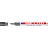 edding 3000 permanent marker rond - Grijs - 1 stuk