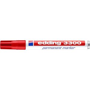 Edding - 3300 - Permanent Marker - Rood - Beitelvormige Punt - 1-5mm